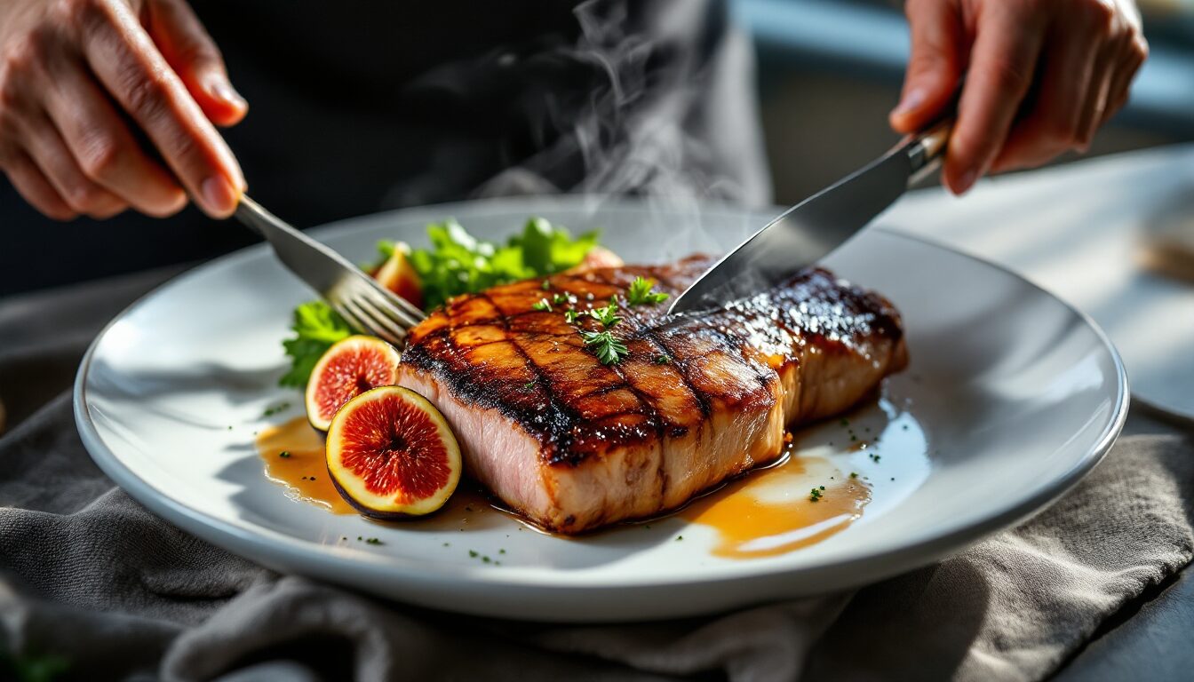 magret de canard aux figues fraîches