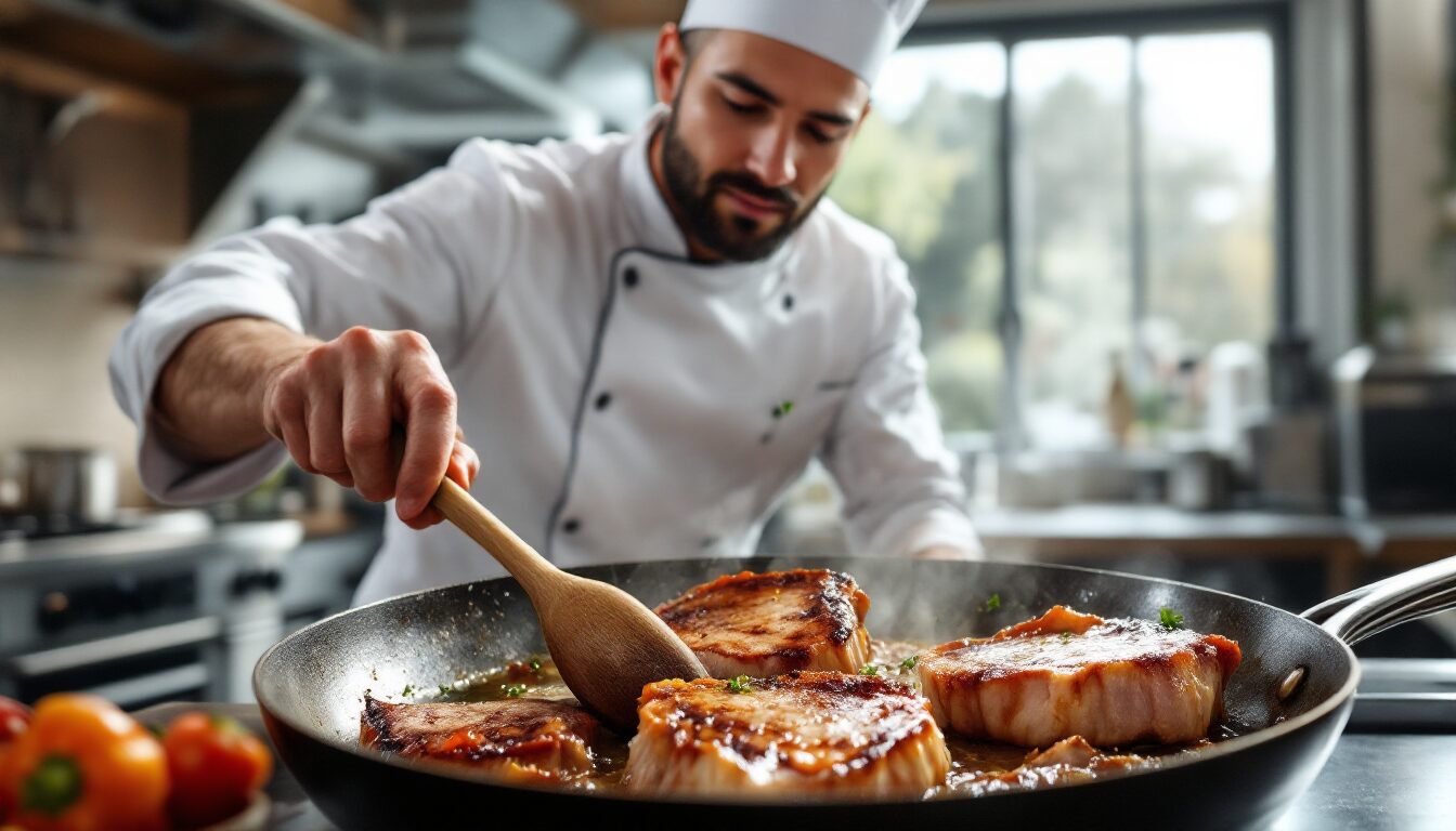 comment faire cuire des cote de porc