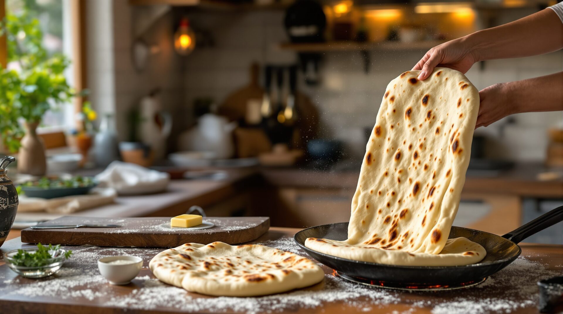 Naan recette : le pas à pas pour des naans moelleux