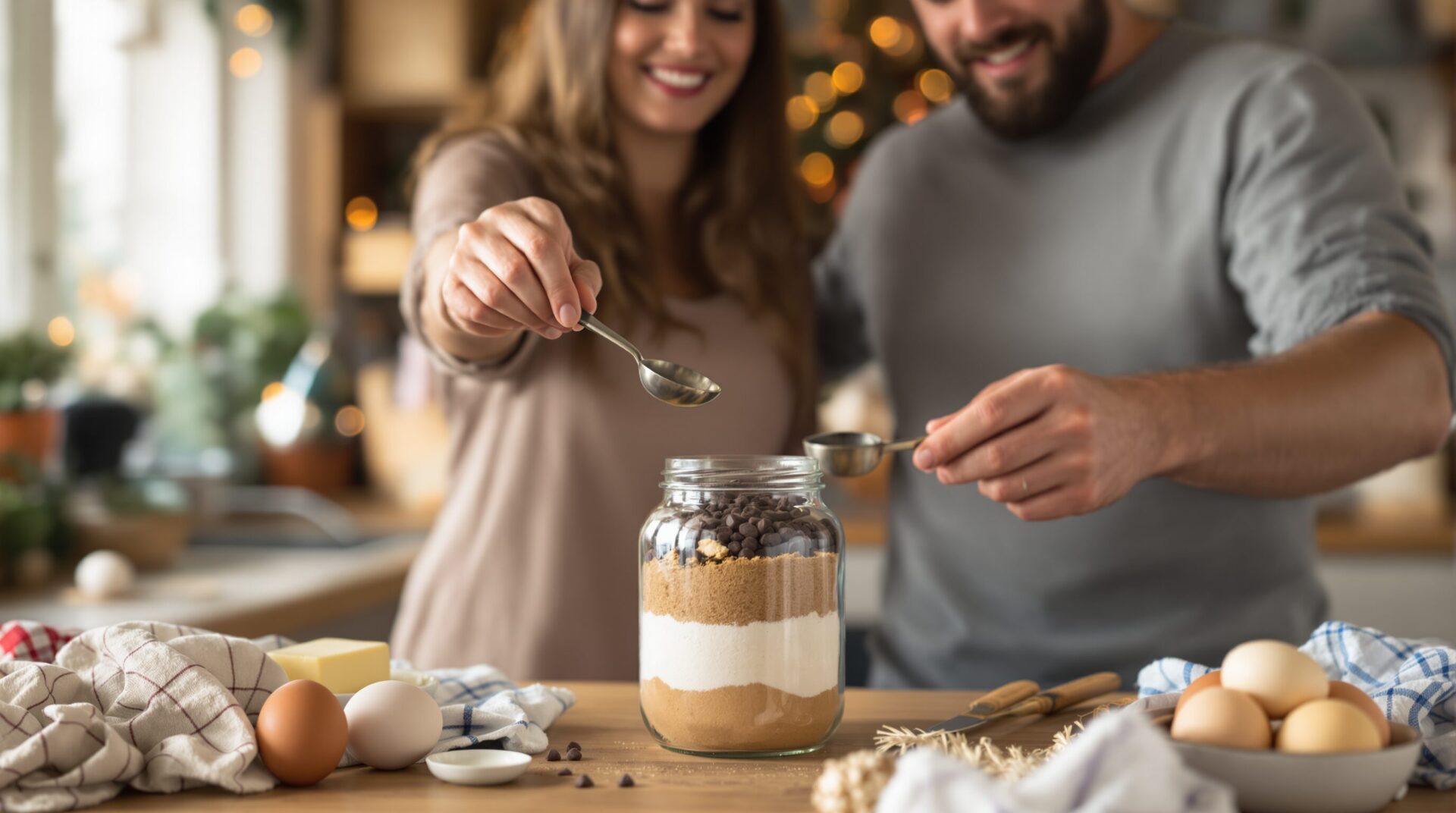 préparation pour cookies en bocal