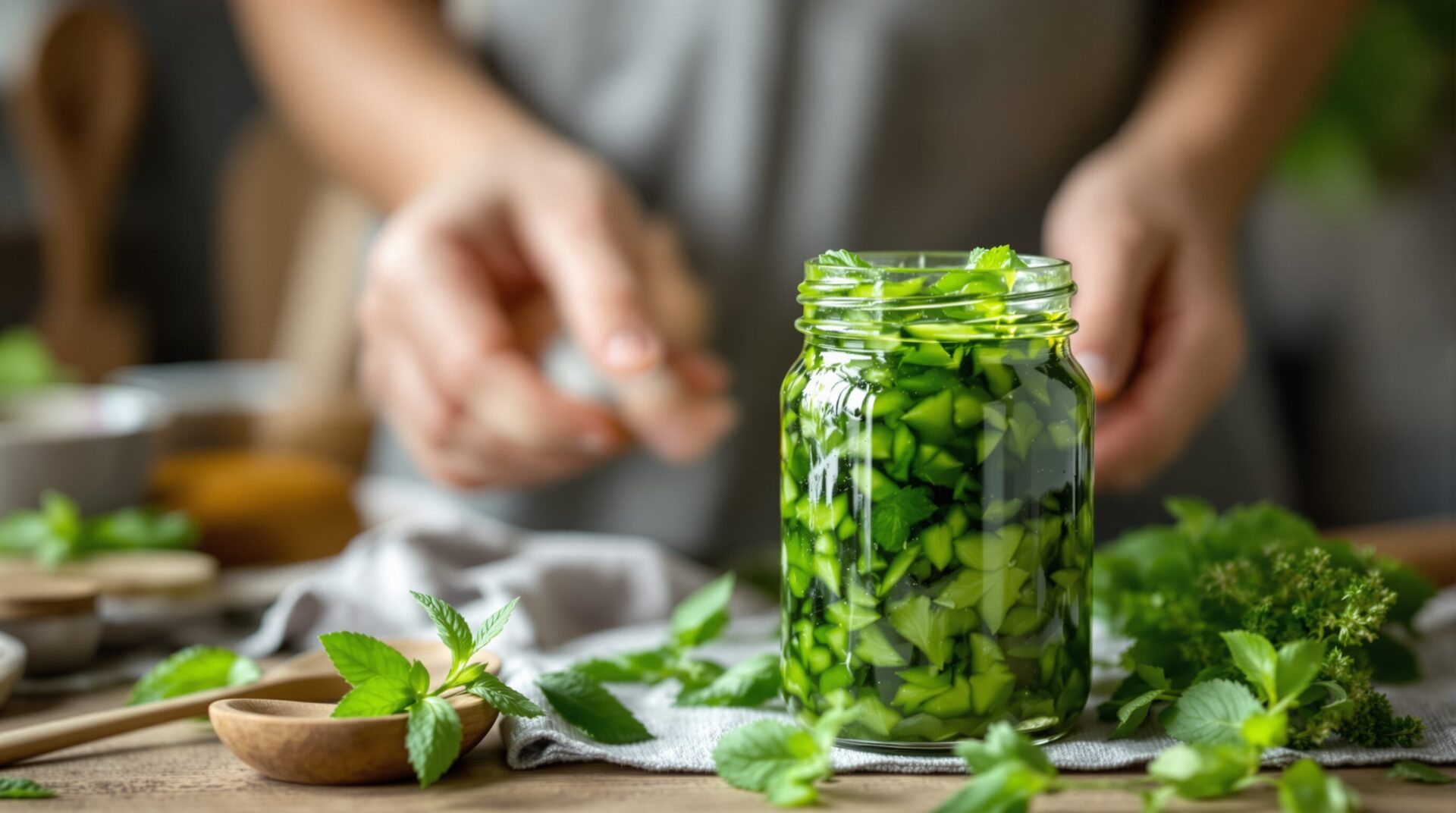 confiture de courgettes à la menthe