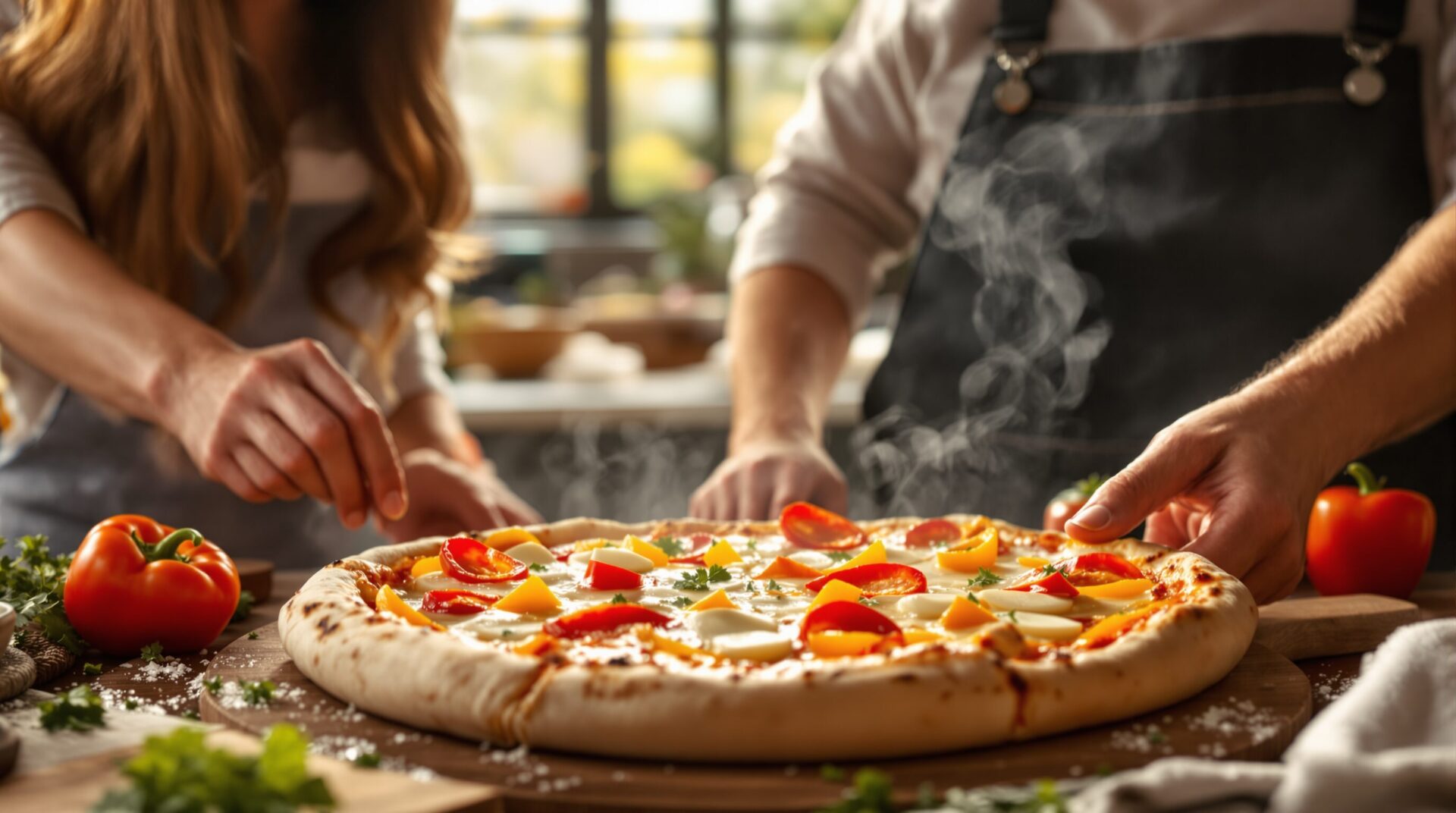 pizza poivron mozzarella