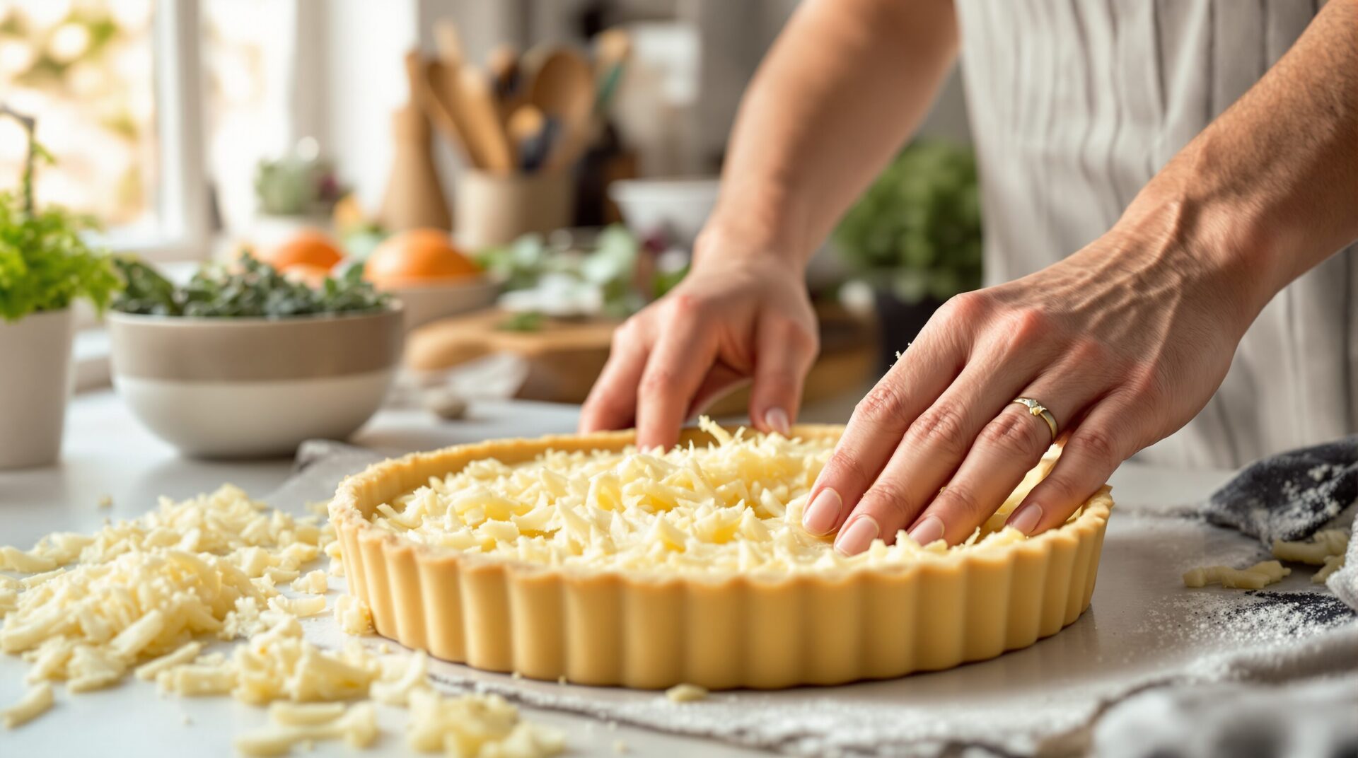 fond de tarte en pomme de terre