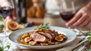magret de canard aux figues fraîches