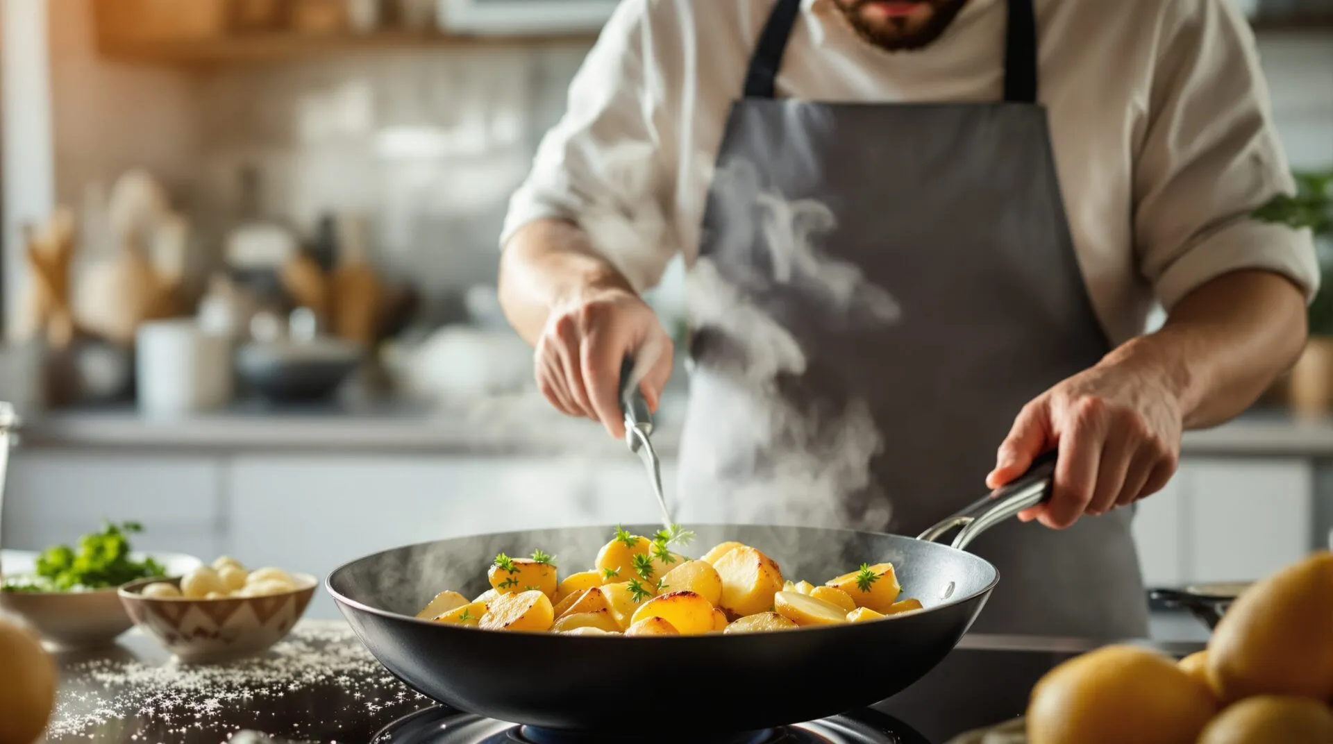Recette pomme de terre sous vide à la poêle : la méthode pour une texture parfaite