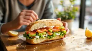 sandwich saumon avocat baguette