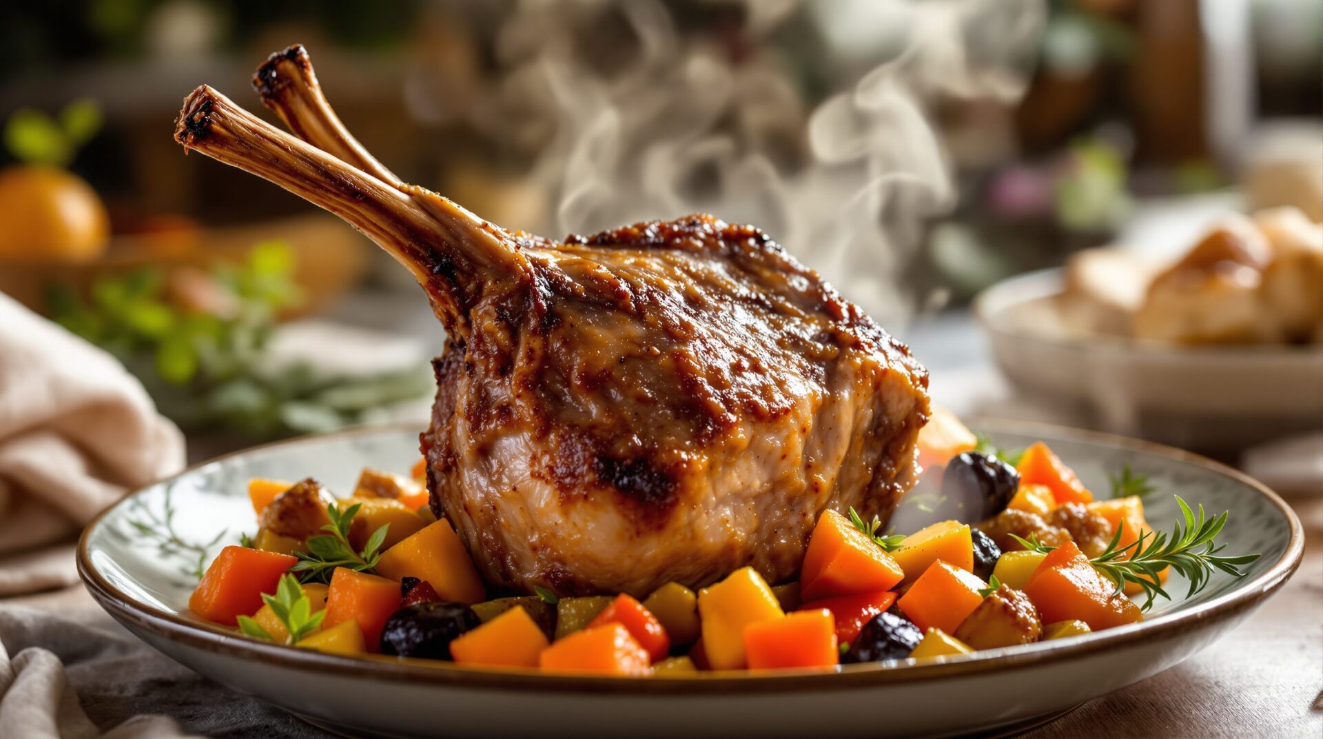 Souris d’agneau au four chaleur tournante : le temps de cuisson parfait pour une viande fondante