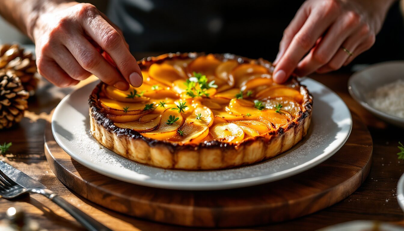 tarte tatin au foie gras