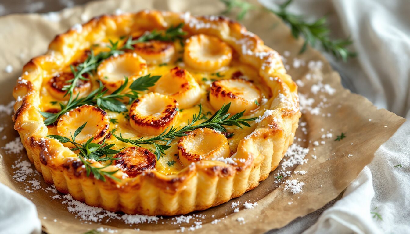 quiche coquilles saint jacques