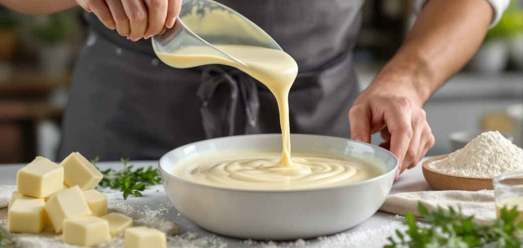 béchamel avec creme liquide