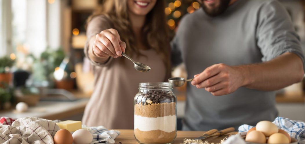 préparation pour cookies en bocal