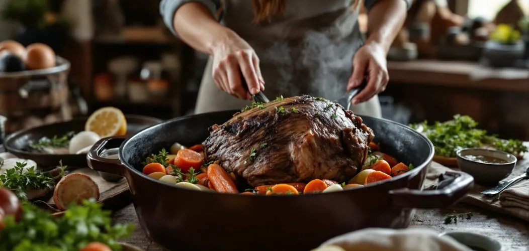 epaule de sanglier en cocotte sans marinade