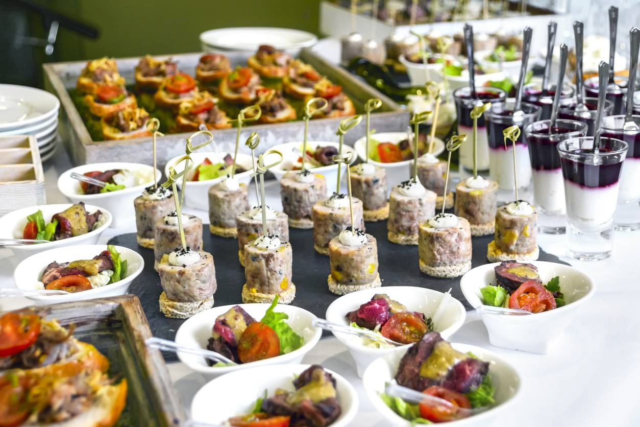 Présentation buffet événement corporate 