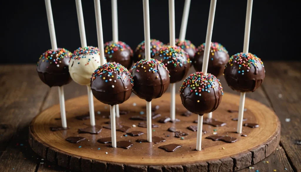cake pop au chocolat
