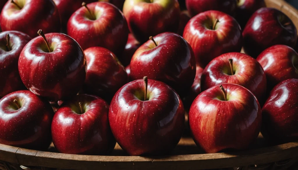 variété de pomme rouge très sucrée