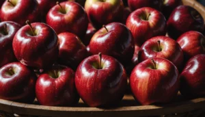 variété de pomme rouge très sucrée