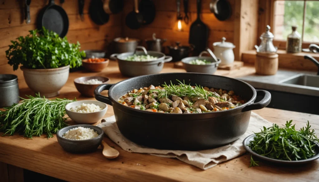recette de coquelet en cocotte en fonte