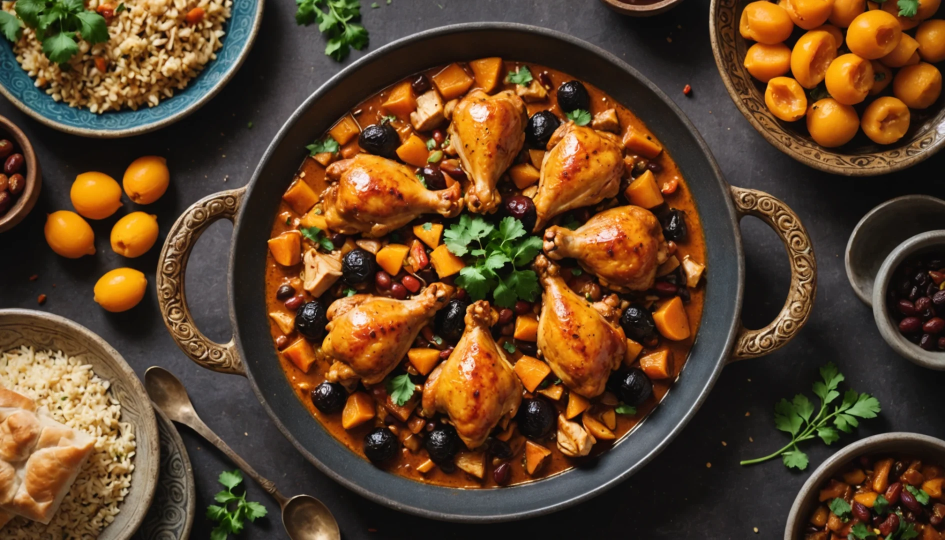 Le secret irrésistible du tajine de poulet aux épices et fruits secs