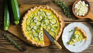 quiche courgette chevre