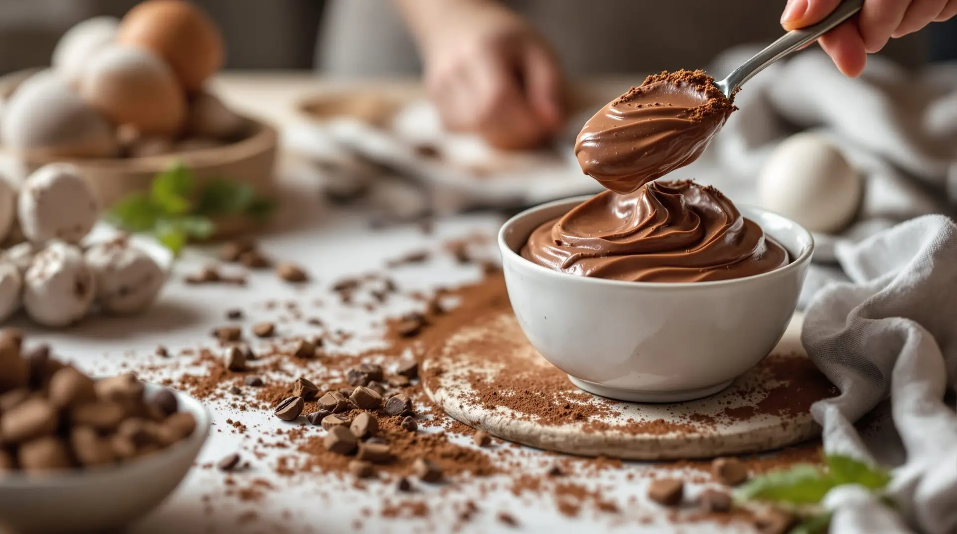 Crème chocolat sans œuf avec cacao en poudre : la recette onctueuse et rapide