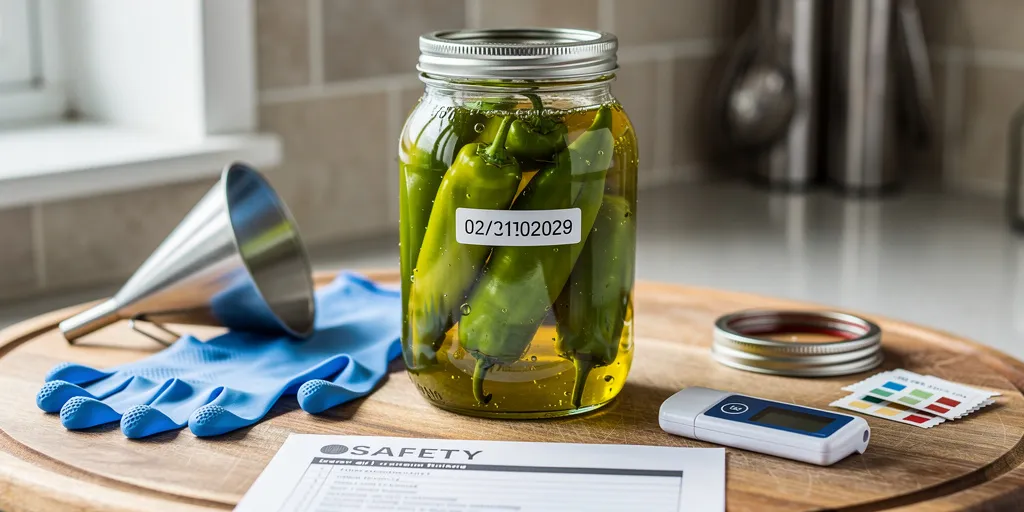 Conserver piment vert dans huile d’olive : le protocole sûr ?