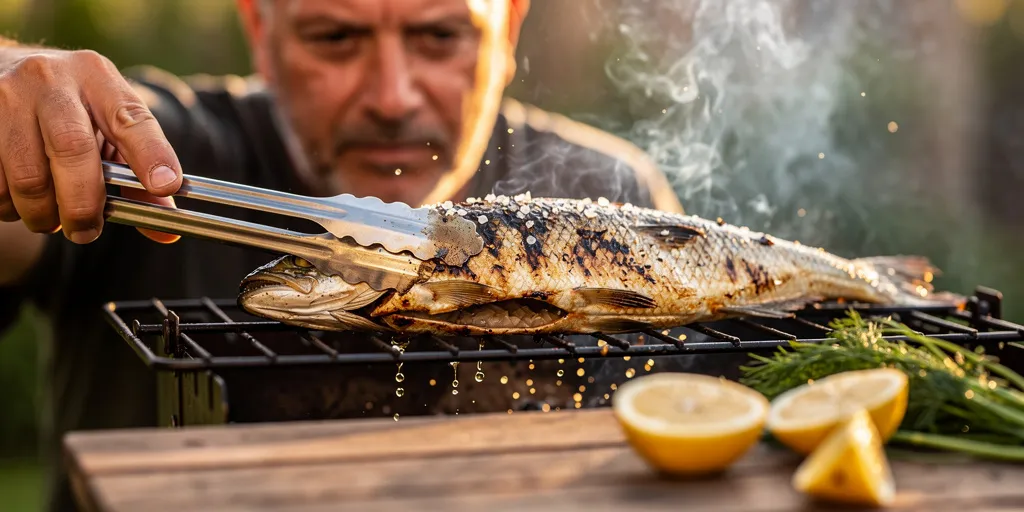 Hareng au barbecue : Le secret d’une peau croustillante en 20 minutes