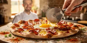 recette pizza chorizo oeuf