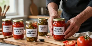 sauce tomate cornichon nom
