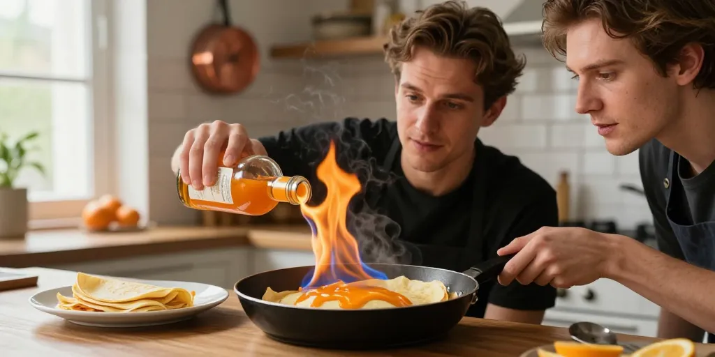 Crêpe Suzette : la méthode simple pour réussir le flambage maison
