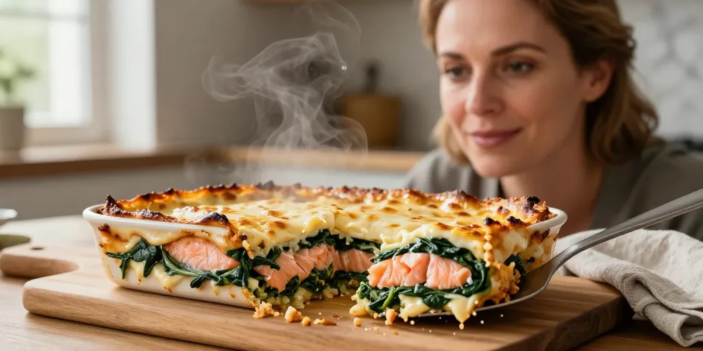 Lasagnes saumon épinards : la méthode rapide pour un saumon moelleux