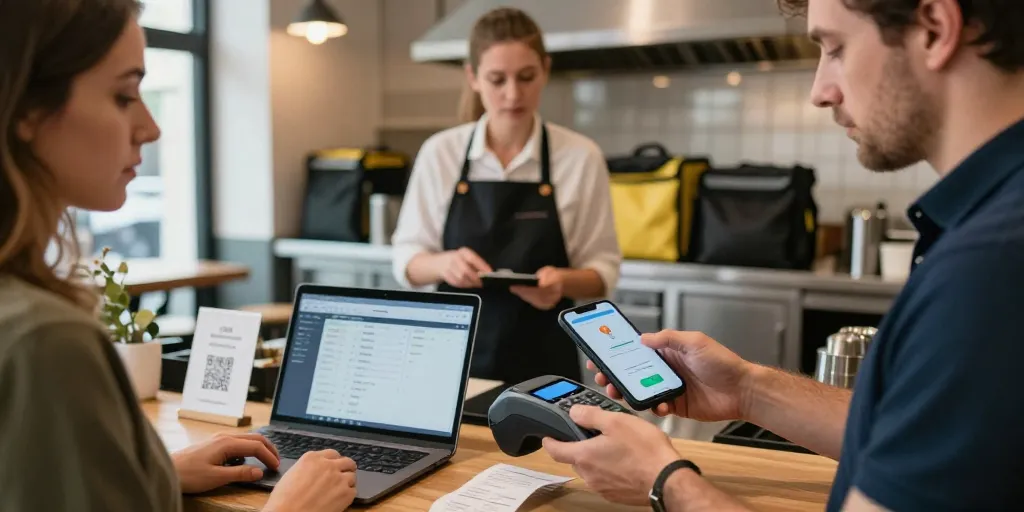 Paiement sans contact, commandes en ligne : quels risques pour les restaurateurs ?