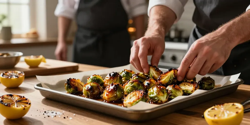 Recette choux de Bruxelles au four au miel : le secret pour caraméliser