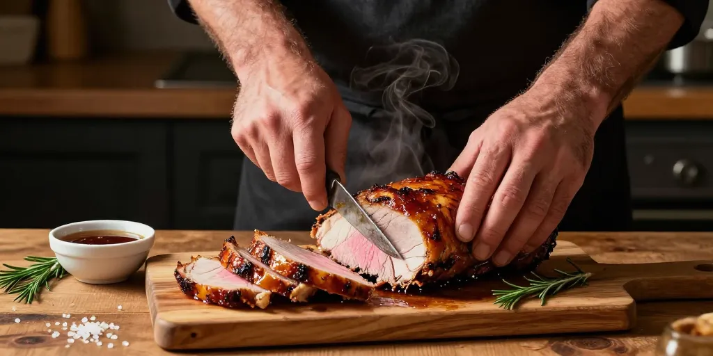 Rôti de porc sauce soja miel : le secret d’une viande tendre