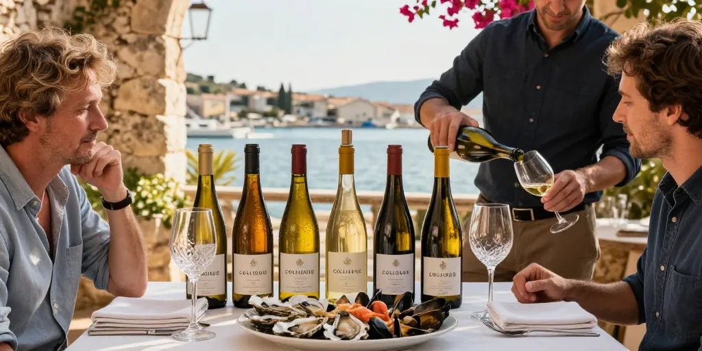 Vin blanc Collioure : les 7 meilleures cuvées pour fruits de mer
