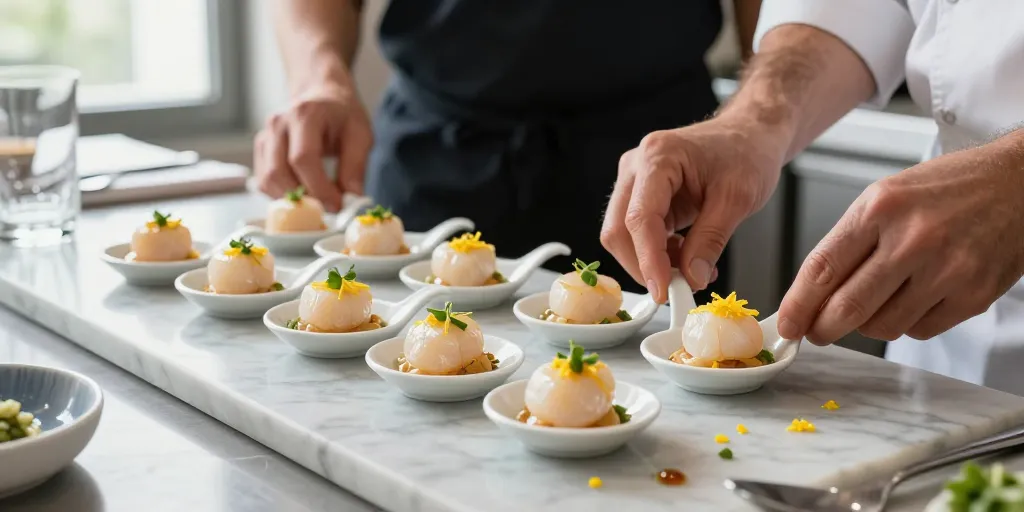 Amuse-bouche Saint-Jacques froide : le procédé simple pour préparer à l’avance