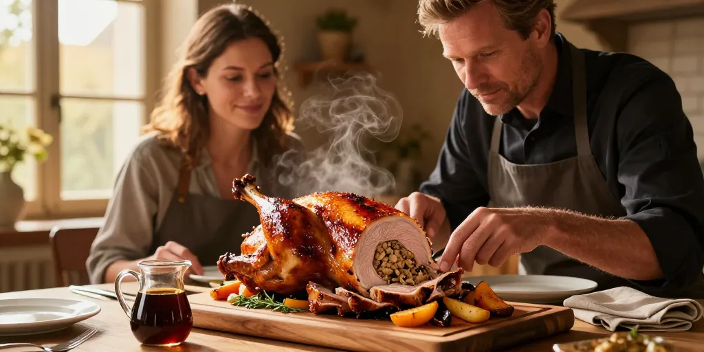 Chapon farci : le secret pour obtenir le moelleux parfait ?