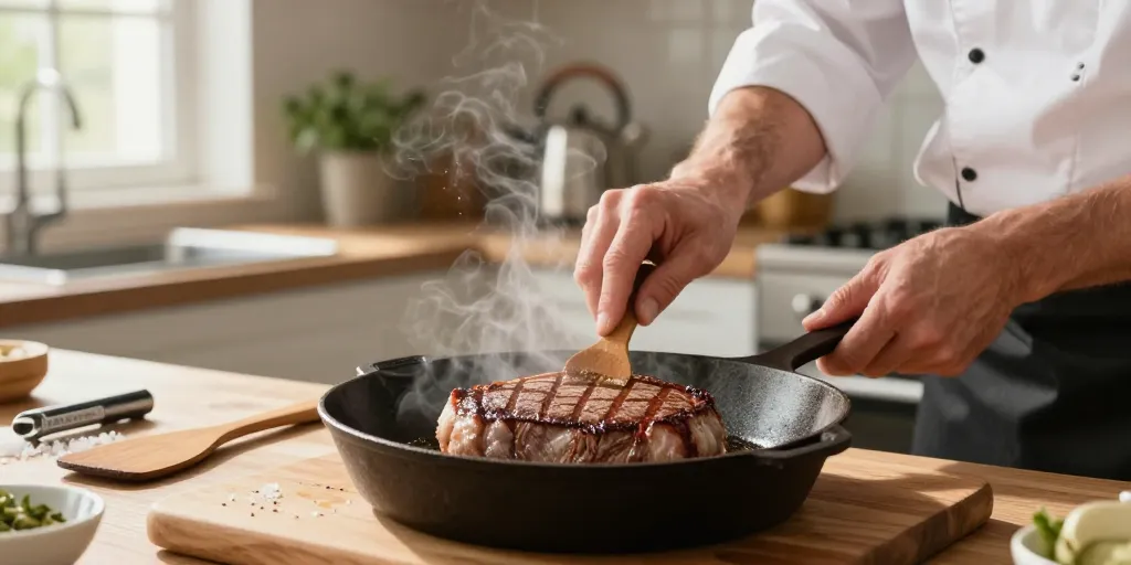 Cuisson steak surgelé : la méthode rapide pour un résultat moelleux