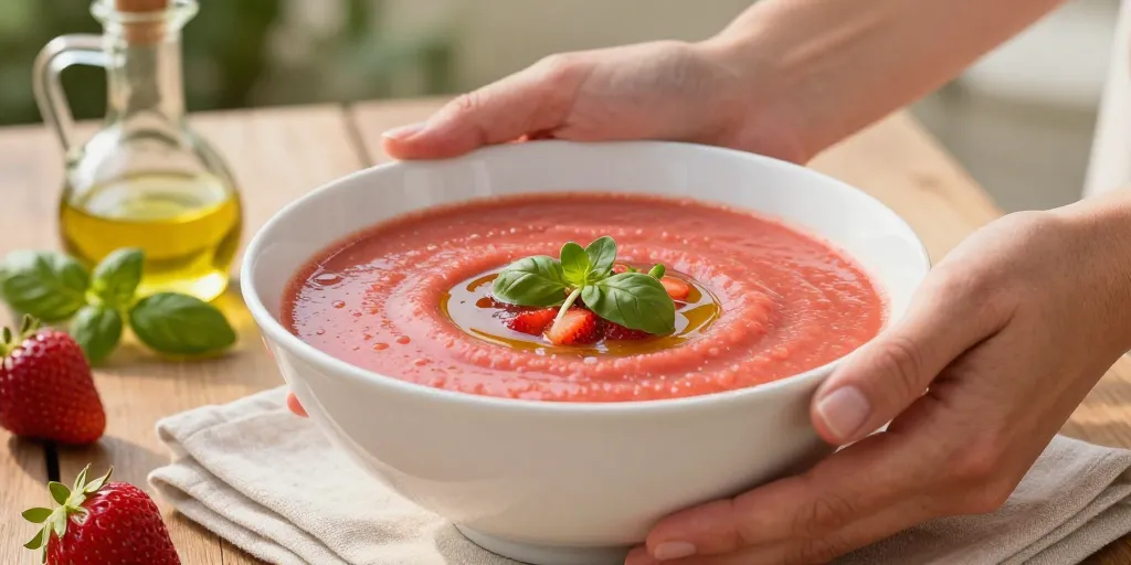Gaspacho de fraise : la recette express pour une entrée estivale réussie ?