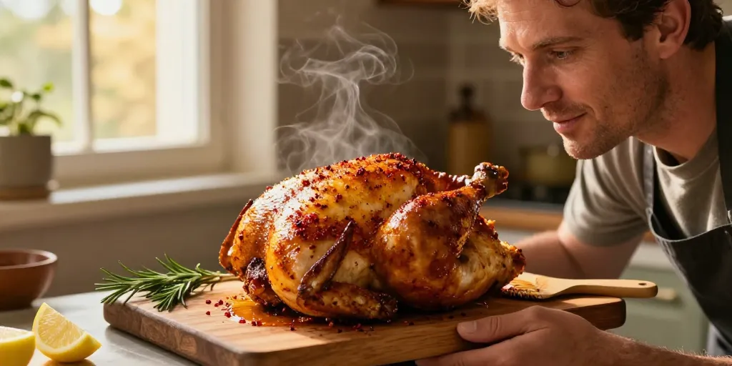 Marinade poulet paprika au four : le secret d’un poulet juteux