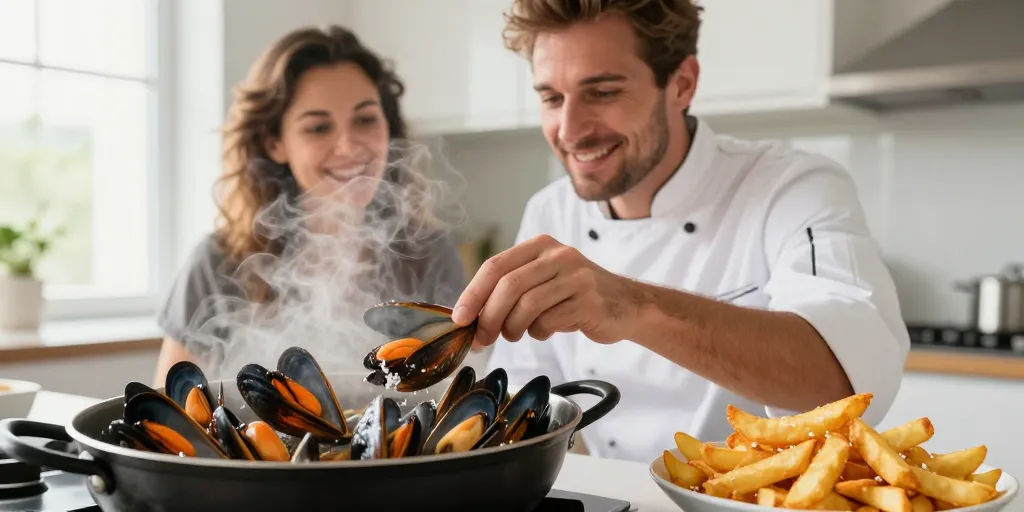 Moules frites : les astuces pour réussir la cuisson et les frites croustillantes
