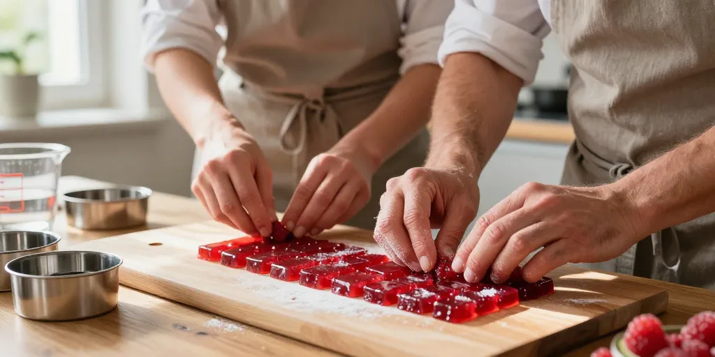Pâtes de fruits framboises : la méthode simple pour une texture ferme