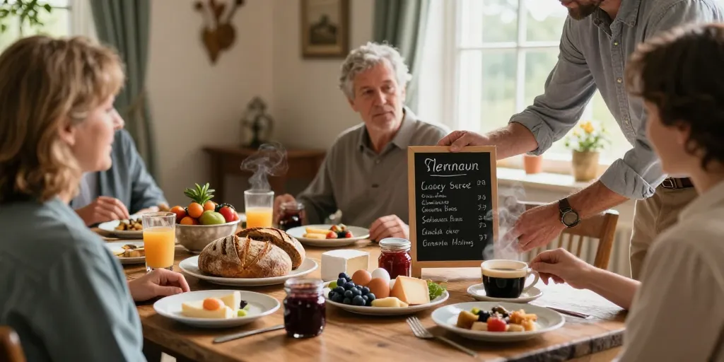 Petit déjeuner chambre d’hote : Le menu local rentable et mémorable ?