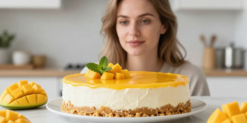Cheesecake mangue mascarpone : la recette sans cuisson pour un dessert onctueux