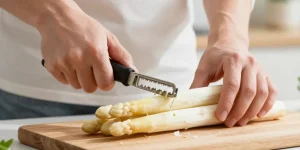 comment éplucher asperges blanches
