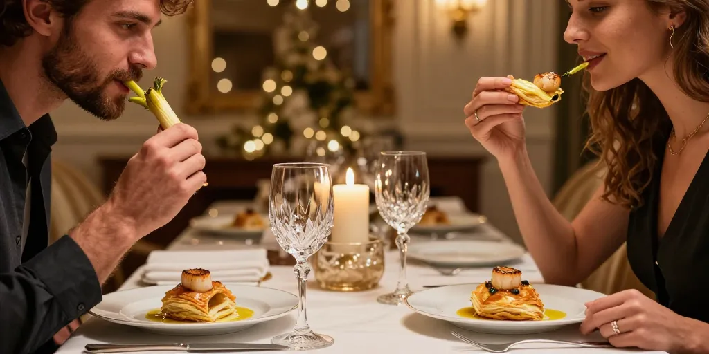 Feuilleté poireau st jacques : le secret pour une entrée festive croustillante