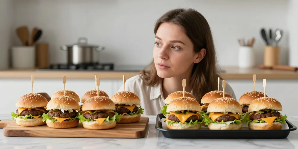 Mini burger : le fait maison ou le traiteur, comment choisir ?