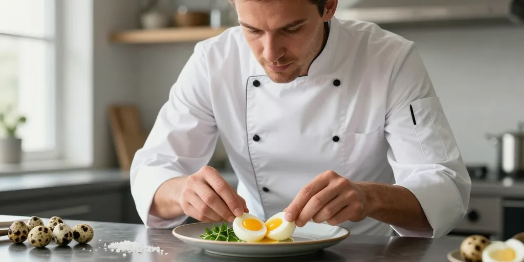 Oeufs de caille mollet : la méthode précise pour le cœur coulant