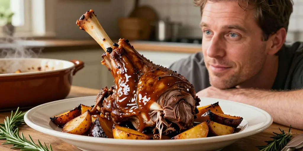 Souris d’agneau au four : la cuisson lente pour une viande fondante