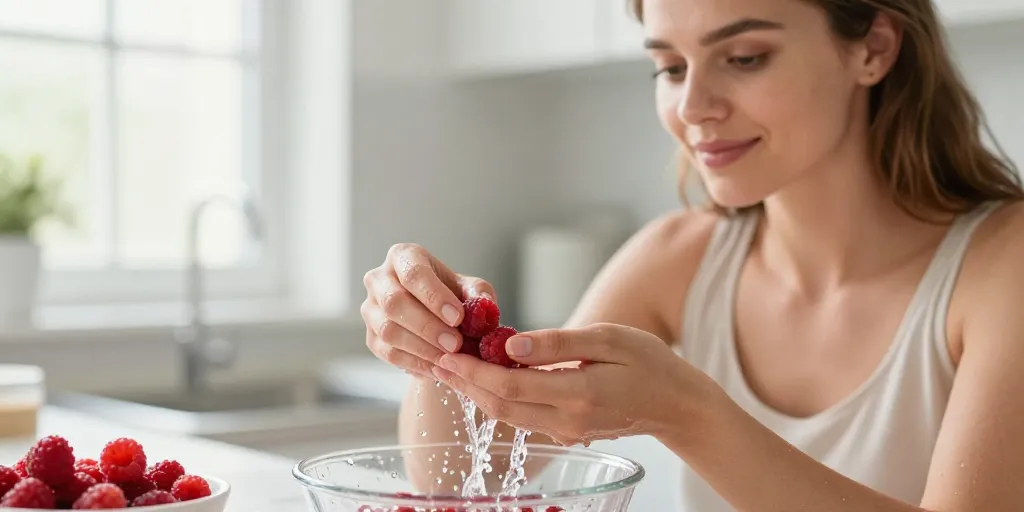 doit on laver les framboises