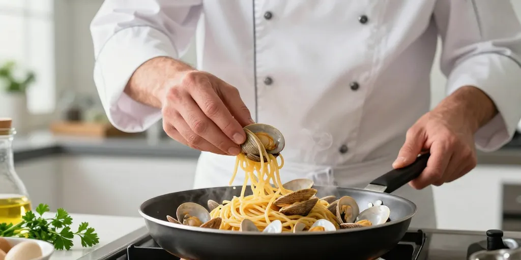 Pâtes aux clovisses : la méthode pour une préparation savoureuse sans sable